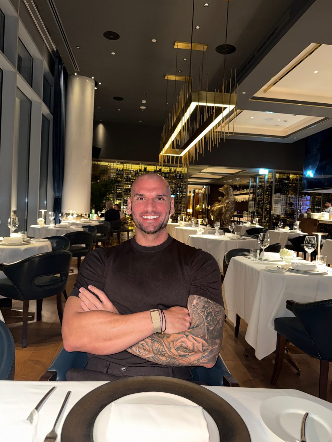 Dylan Mazzei at dinner